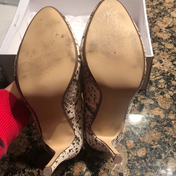 Steve Madden natural snake pietra heels 6.5 - Picture 4 of 5